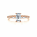 The Modern Emerald Channel Ring - SparkLab Gems