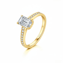 The Modern Emerald Channel Ring - SparkLab Gems