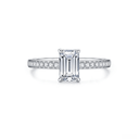 The Modern Emerald Channel Ring - SparkLab Gems