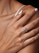 The Modern Emerald Channel Ring - SparkLab Gems