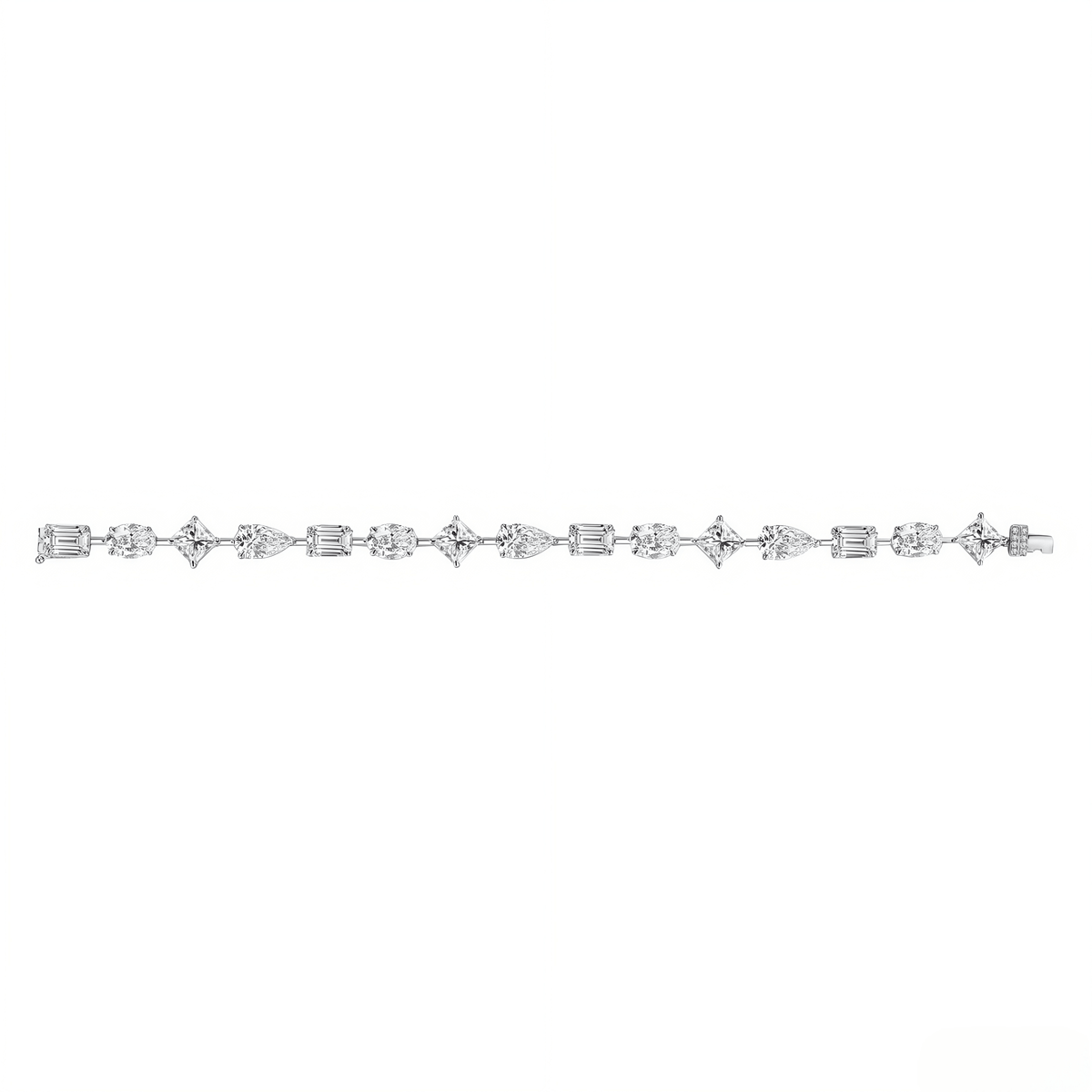 The Multi - Fancy Diamond Bracelet - SparkLab Gems