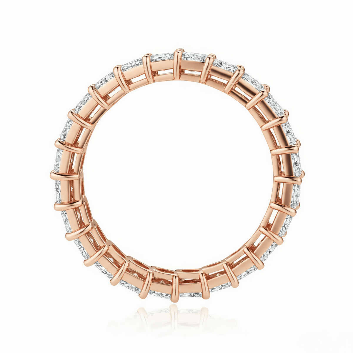 The North - South Marquise Eternity Band - SparkLab Gems