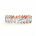 The North - South Marquise Eternity Band - SparkLab Gems