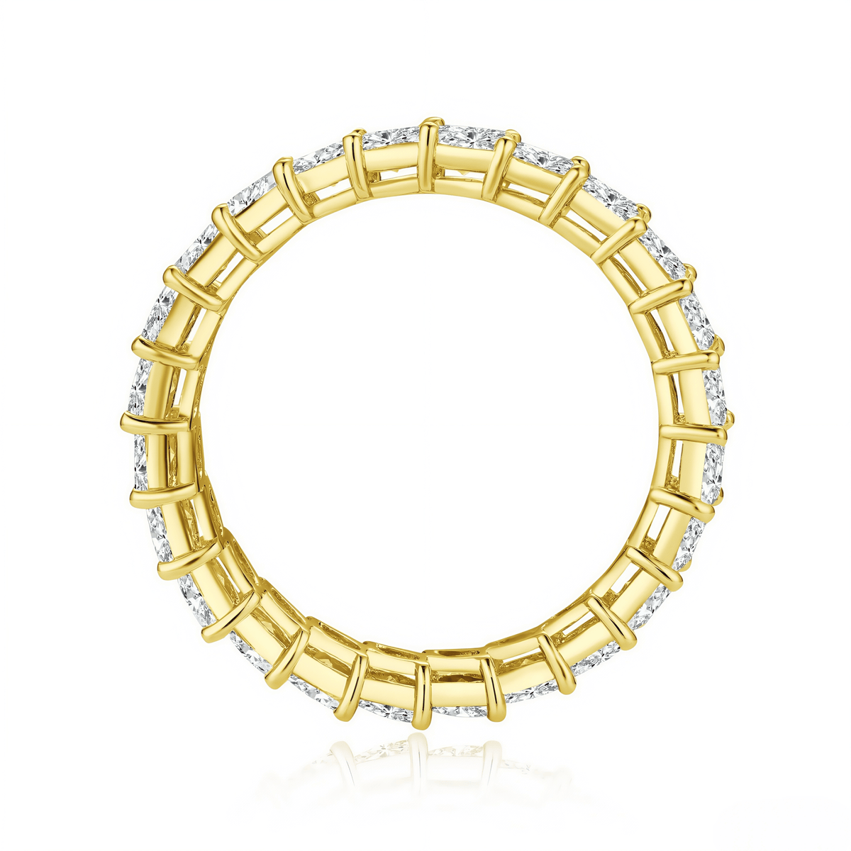 The North - South Marquise Eternity Band - SparkLab Gems