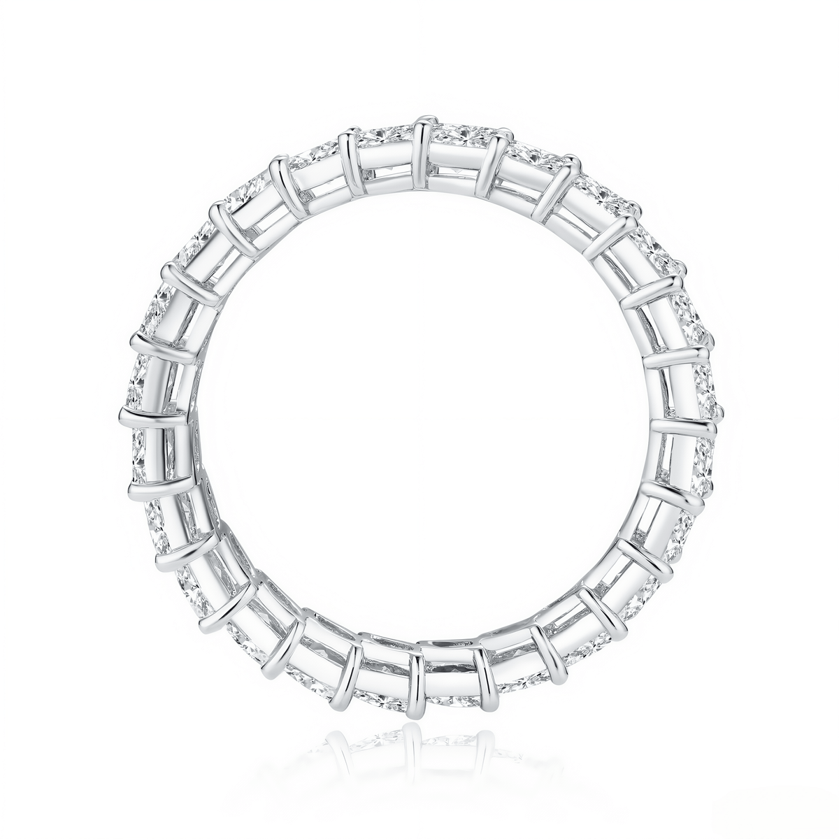 The North - South Marquise Eternity Band - SparkLab Gems