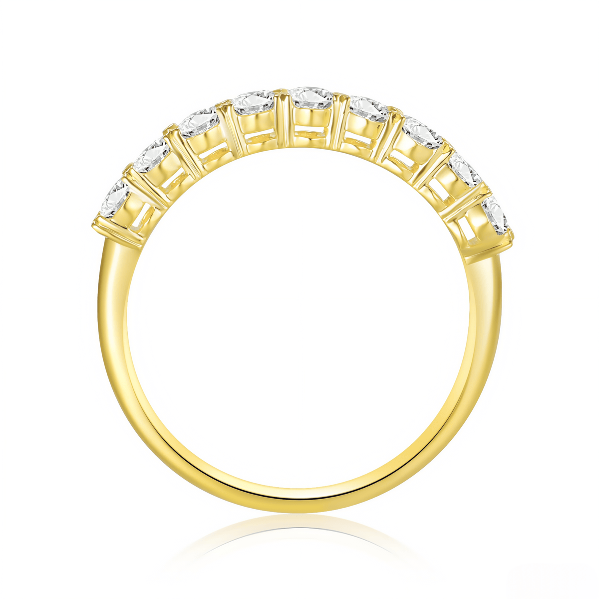 The Oval Diamond Eternity Band - SparkLab Gems