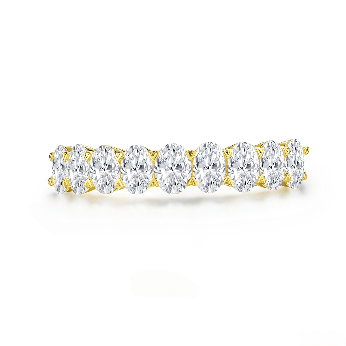 The Oval Diamond Eternity Band - SparkLab Gems