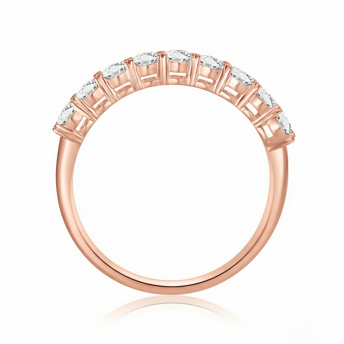The Oval Diamond Eternity Band - SparkLab Gems
