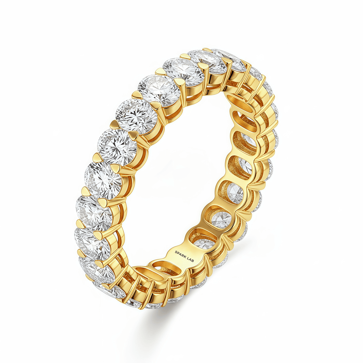 The Oval Diamond Eternity Ring - SparkLab Gems