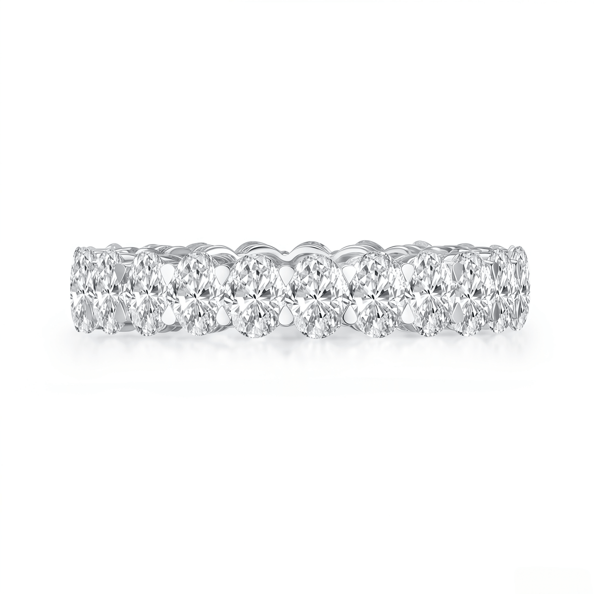 The Oval Diamond Eternity Ring - SparkLab Gems