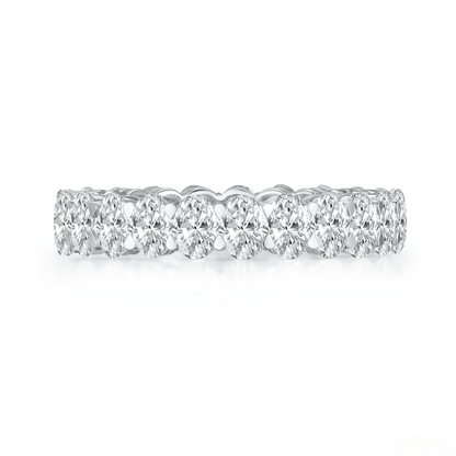 The Oval Diamond Eternity Ring - SparkLab Gems