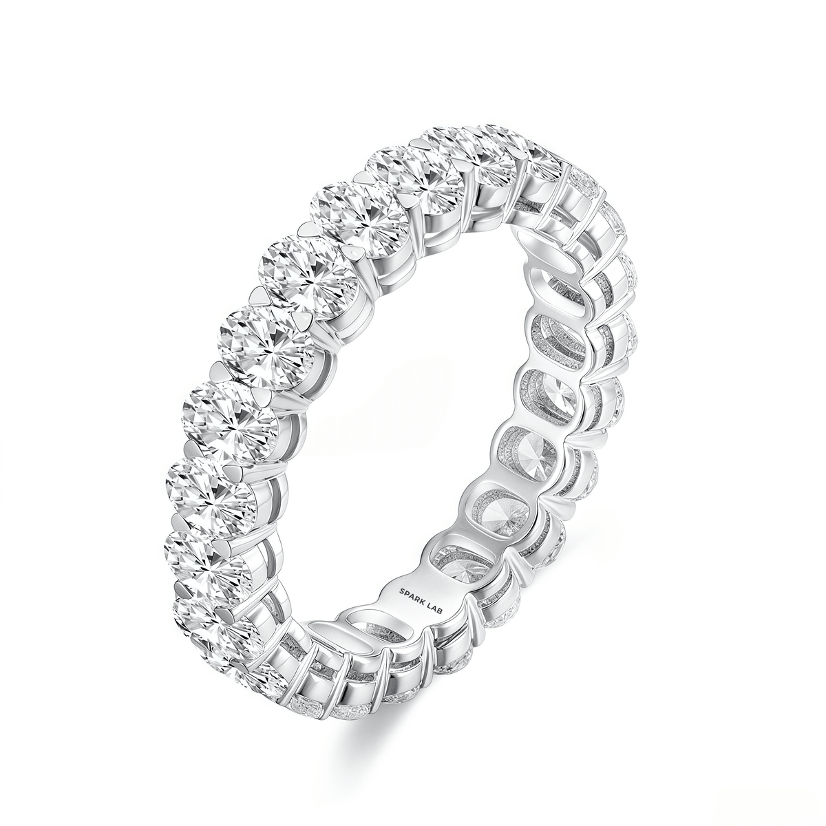 The Oval Diamond Eternity Ring - SparkLab Gems