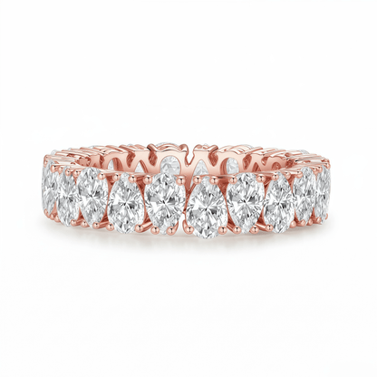 The Pear Diamond Eternity Ring - SparkLab Gems