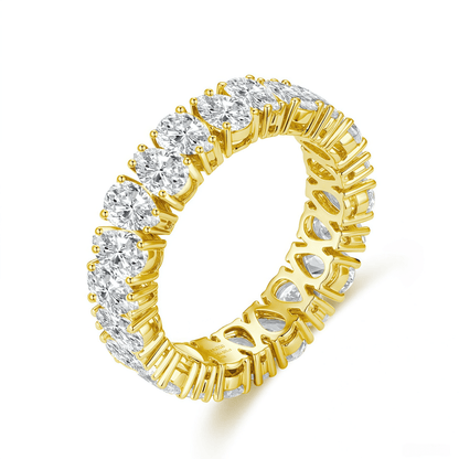 The Pear Diamond Eternity Ring - SparkLab Gems