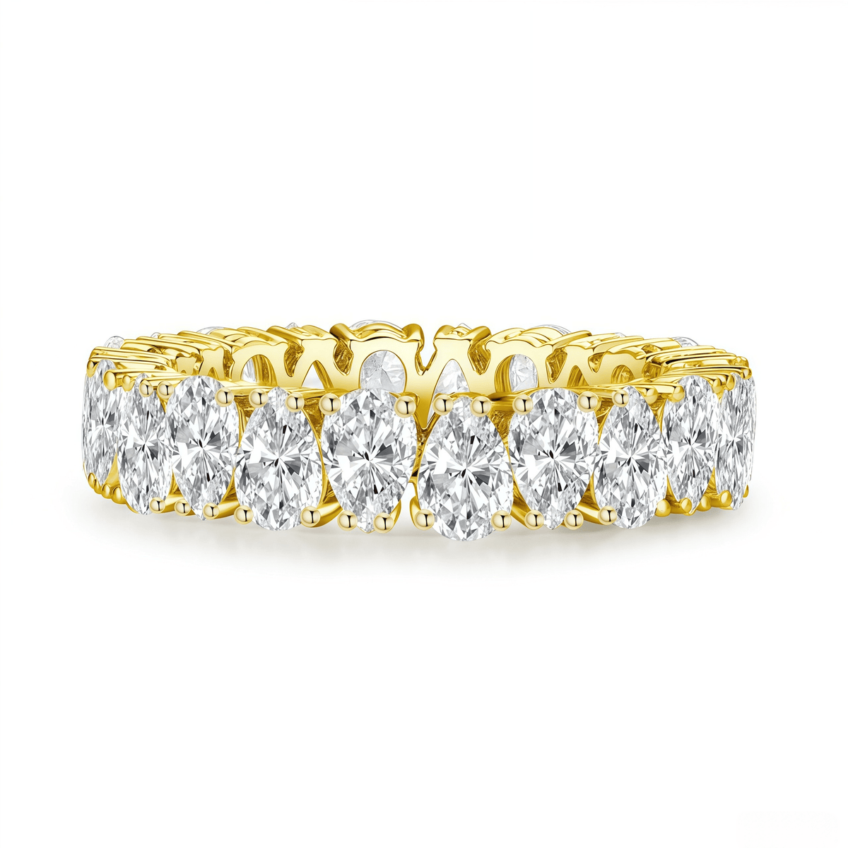 The Pear Diamond Eternity Ring - SparkLab Gems