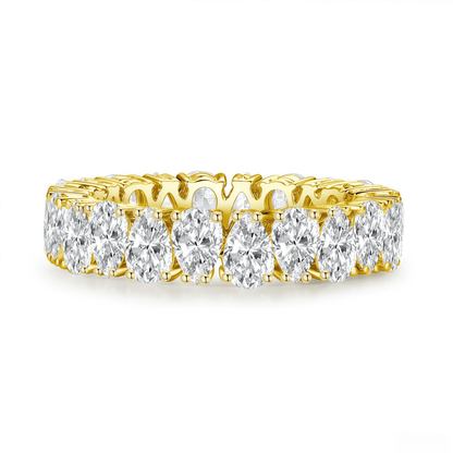The Pear Diamond Eternity Ring - SparkLab Gems