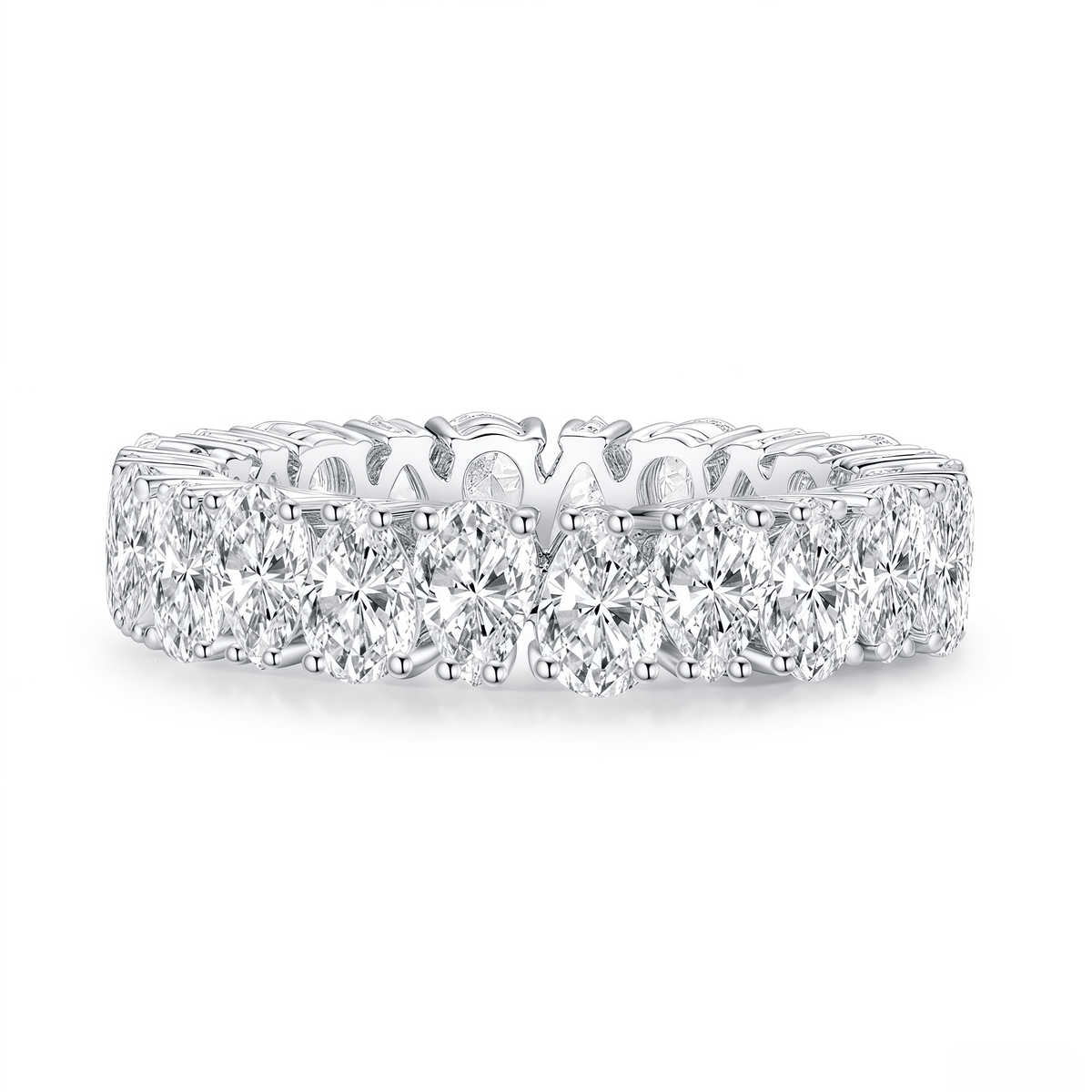 The Pear Diamond Eternity Ring - SparkLab Gems