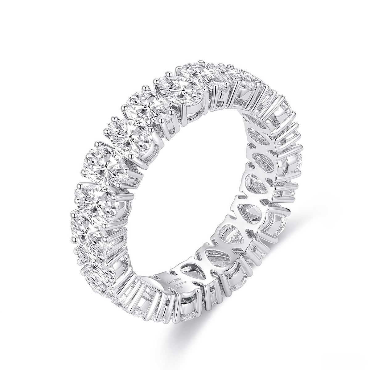The Pear Diamond Eternity Ring - SparkLab Gems