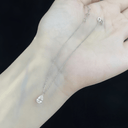 The Pear Solitaire Chain Bracelet - SparkLab Gems