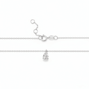 The Pear Solitaire Chain Bracelet - SparkLab Gems