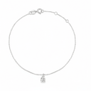 The Pear Solitaire Chain Bracelet - SparkLab Gems