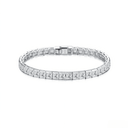 The Princess Cut Channel Bracelet - SparkLab Gems