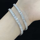 The Princess Cut Channel Bracelet - SparkLab Gems