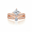 The Princess & Pear Illusion Ring - SparkLab Gems