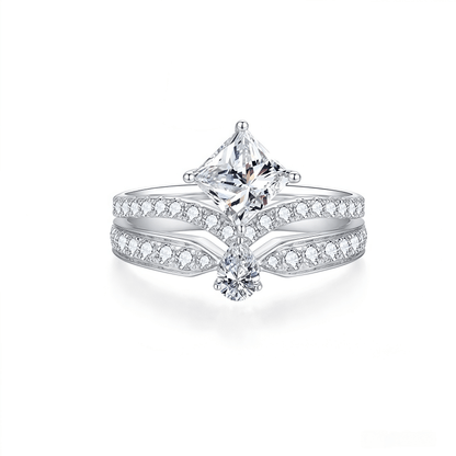 The Princess & Pear Illusion Ring - SparkLab Gems