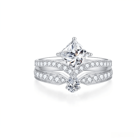 The Princess & Pear Illusion Ring - SparkLab Gems