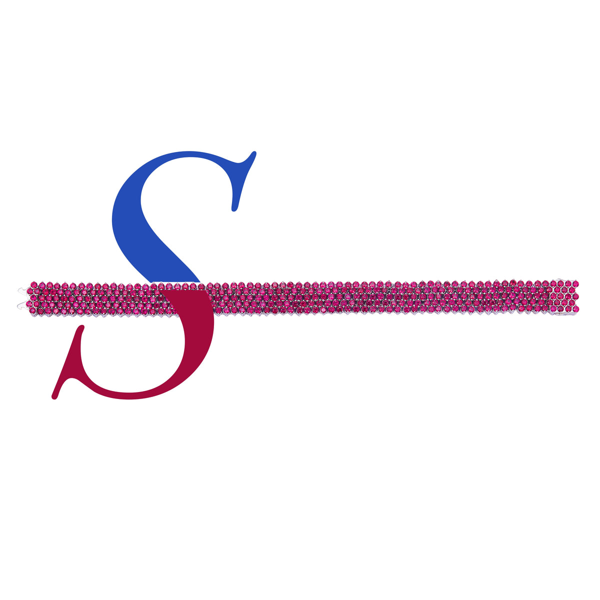 The Reversible Classic ruby face laid flat