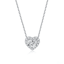 The Romantic Heart Halo Pendant - SparkLab Gems