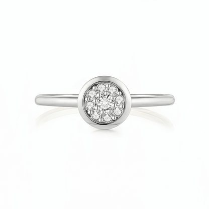 The Round Composite Cluster Ring - SparkLab Gems