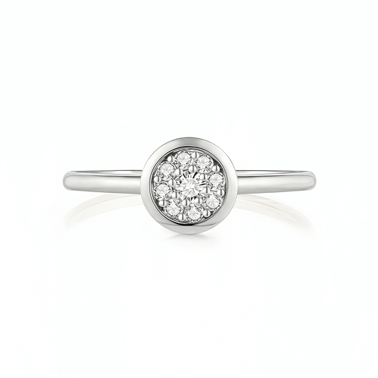 The Round Composite Cluster Ring - SparkLab Gems