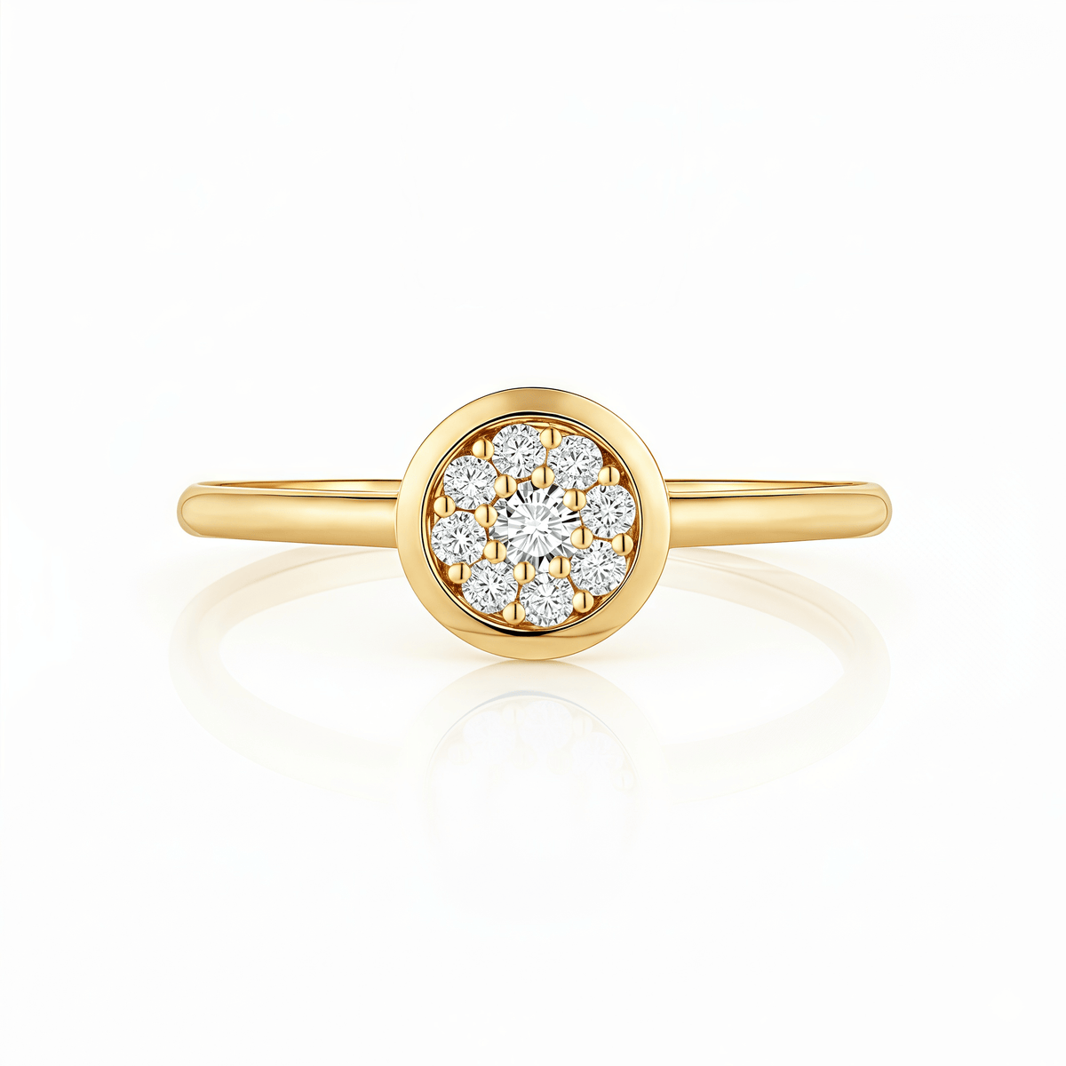 The Round Composite Cluster Ring - SparkLab Gems