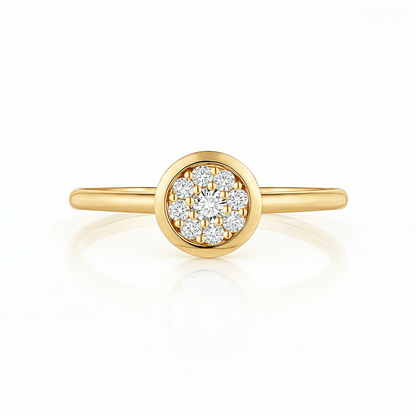 The Round Composite Cluster Ring - SparkLab Gems