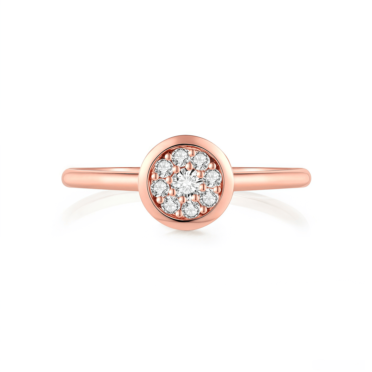 The Round Composite Cluster Ring - SparkLab Gems