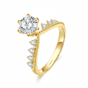 The Royal Tiara Engagement Ring - SparkLab Gems