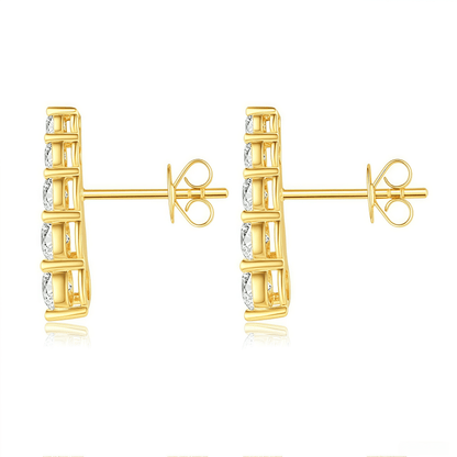 The Shooting Star Diamond Earrings - SparkLab Gems