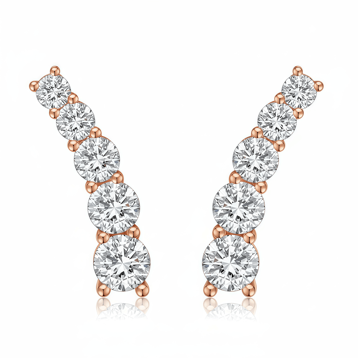 The Shooting Star Diamond Earrings - SparkLab Gems