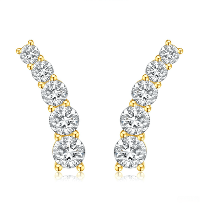 The Shooting Star Diamond Earrings - SparkLab Gems