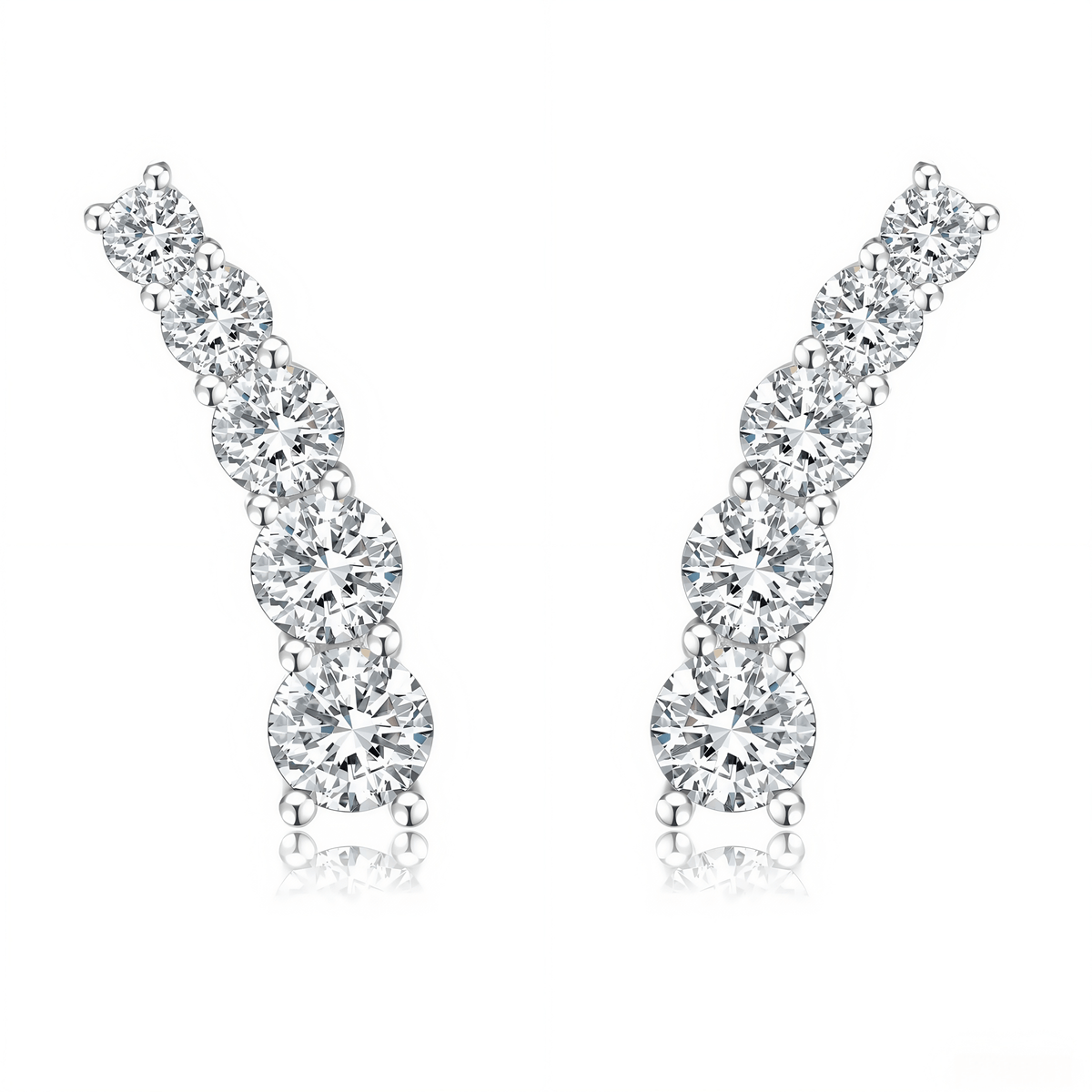The Shooting Star Diamond Earrings - SparkLab Gems