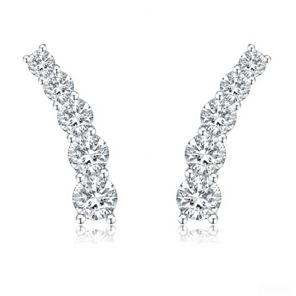 The Shooting Star Diamond Earrings - SparkLab Gems