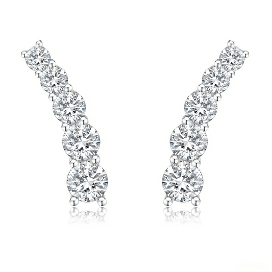The Shooting Star Diamond Earrings - SparkLab Gems