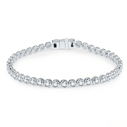 The Smooth - Touch Bezel Bracelet - SparkLab Gems