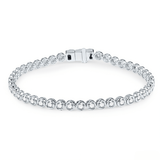 The Smooth - Touch Bezel Bracelet - SparkLab Gems