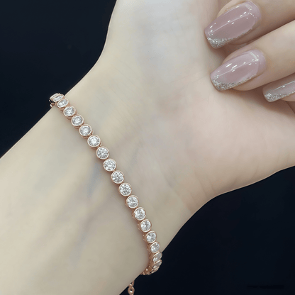 The Smooth - Touch Bezel Bracelet - SparkLab Gems