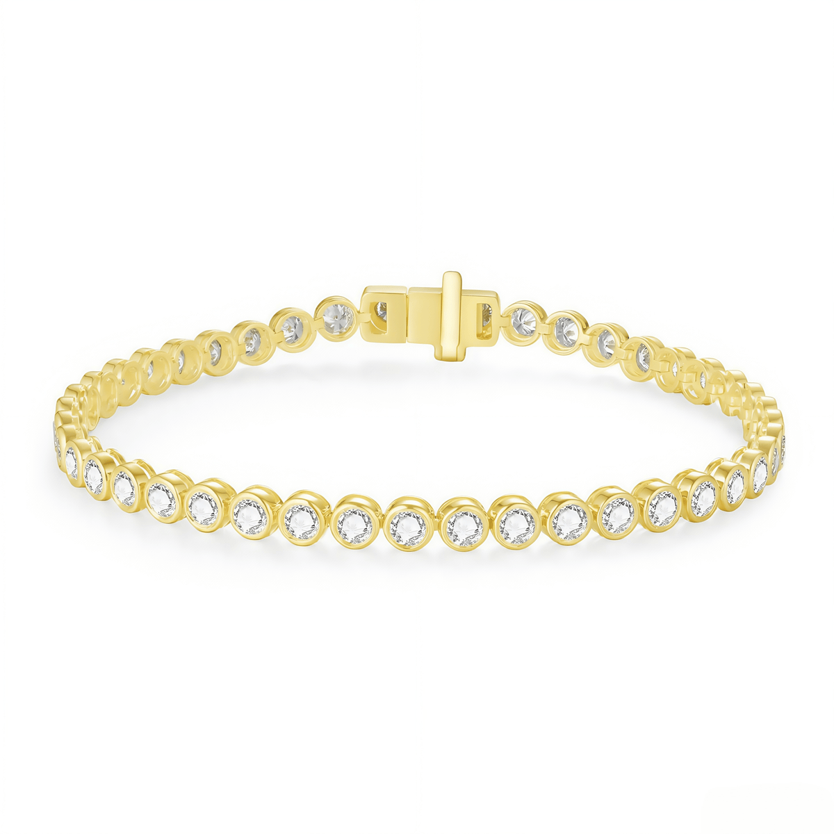 The Smooth - Touch Bezel Bracelet - SparkLab Gems