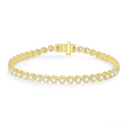 The Smooth - Touch Bezel Bracelet - SparkLab Gems