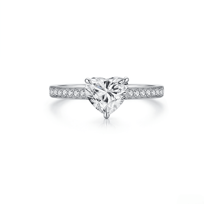 The Sweetheart Diamond Ring - SparkLab Gems